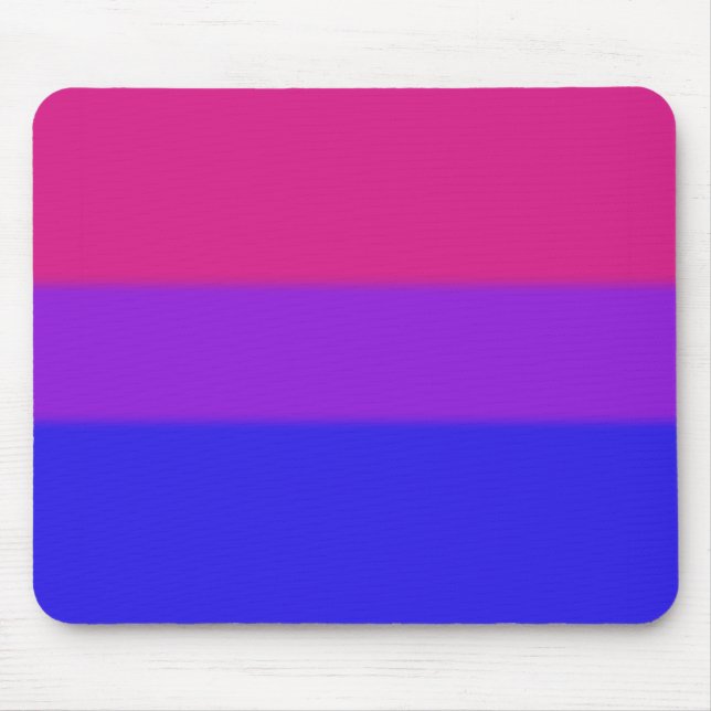 Tapis De Souris Drapeau de la fierté bisexuelle tombée (Devant)