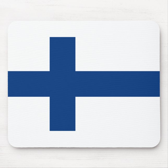 Tapis De Souris Drapeau de la Finlande (Devant)
