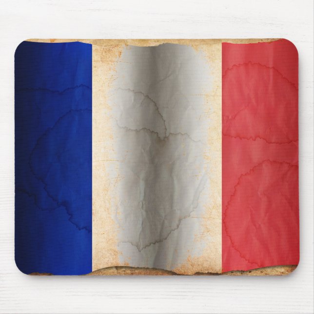 Tapis de souris Drapeau de la France (Devant)