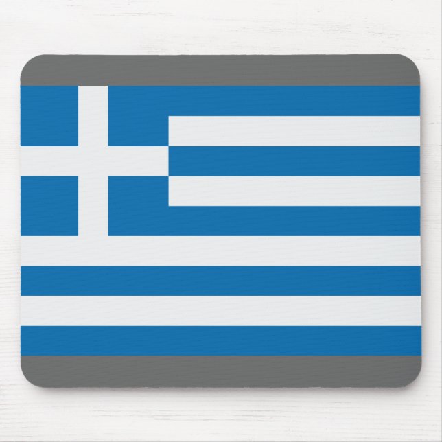 Tapis De Souris Drapeau de la Grèce (Devant)