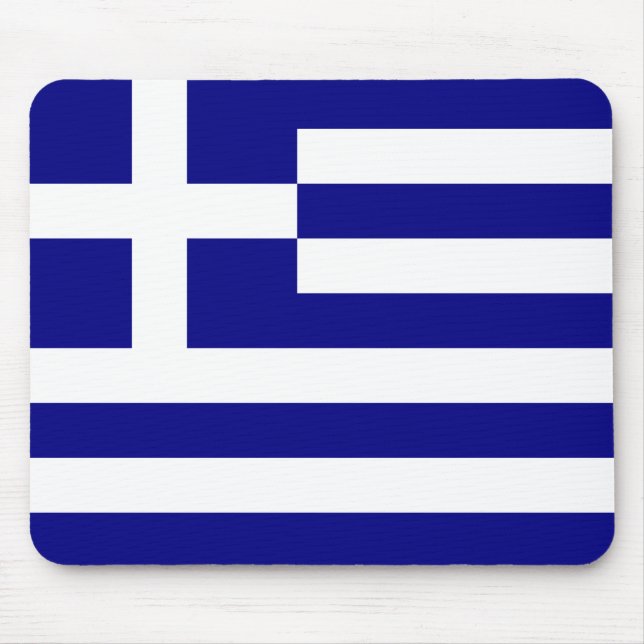 Tapis De Souris Drapeau de la Grèce (Devant)
