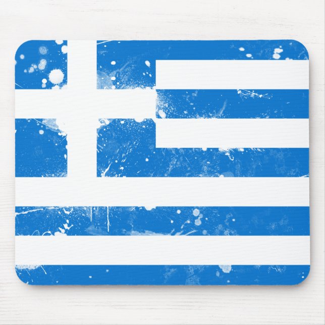 Tapis De Souris Drapeau de la Grèce (Devant)