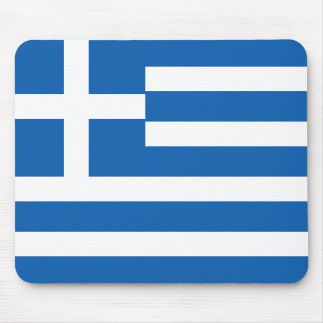 Tapis De Souris Drapeau de la Grèce Drapeau grec (Devant)