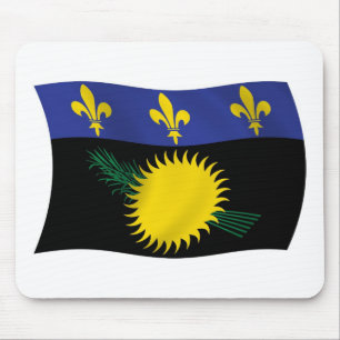 Tapis de souris Drapeau de la Guadeloupe