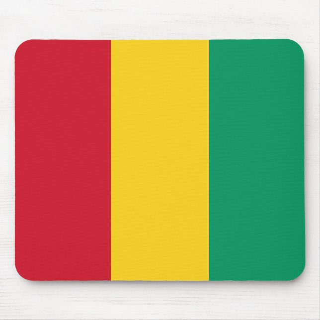 Tapis De Souris Drapeau de la Guinée (Devant)