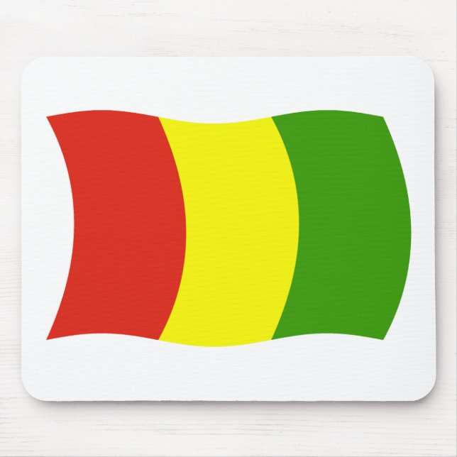 Tapis de souris Drapeau de la Guinée (Devant)