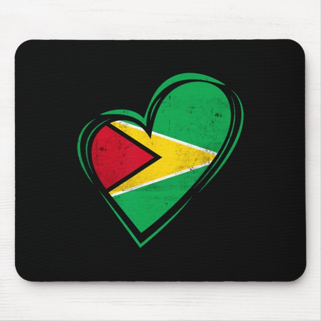 Tapis De Souris Drapeau de la Guyane Guyanais Caraïbes Croisière C (Devant)