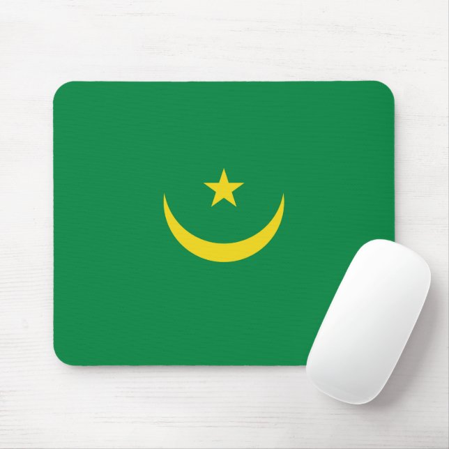 Tapis De Souris Drapeau de la Mauritanie (Avec souris)