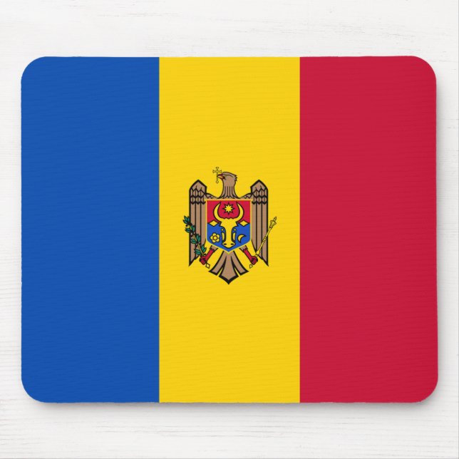 Tapis De Souris Drapeau de la Moldavie (Devant)