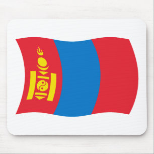 Tapis de souris Drapeau de la Mongolie