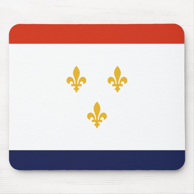 Tapis De Souris Drapeau de La Nouvelle-Orléans (Devant)