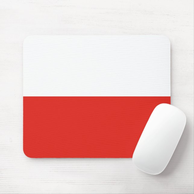 Tapis De Souris Drapeau de la Pologne (Avec souris)