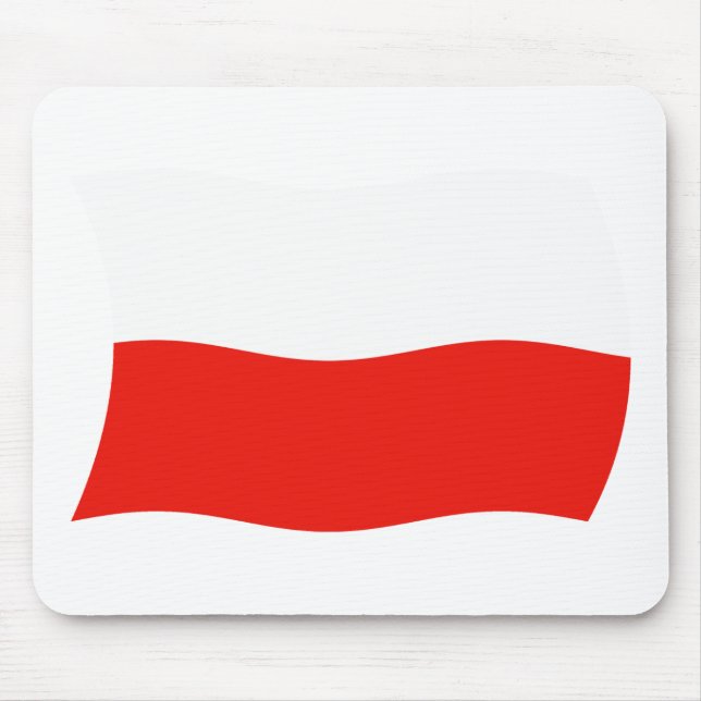 Tapis de souris Drapeau de la Pologne (Devant)