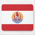 Tapis De Souris Drapeau de la Polynésie française<br><div class="desc">Drapeau patriotique de la Polynésie française.</div>