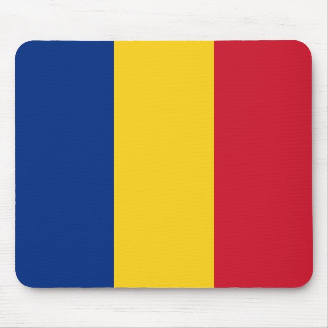 Tapis De Souris Drapeau de la Roumanie (Devant)