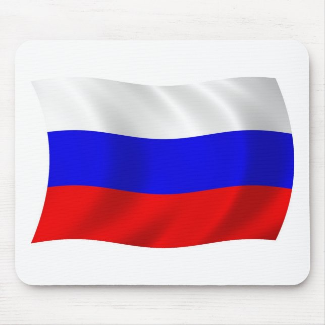 Tapis de souris Drapeau de la Russie (Devant)