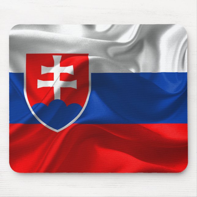 Tapis De Souris Drapeau de la Slovaquie (Devant)