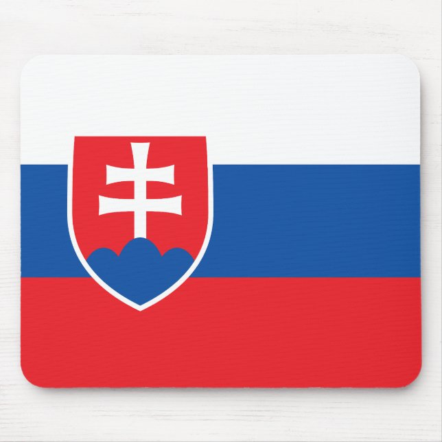 Tapis De Souris Drapeau de la Slovaquie (Devant)