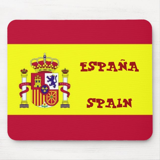 Tapis De Souris Drapeau de la souris Espagne (Devant)