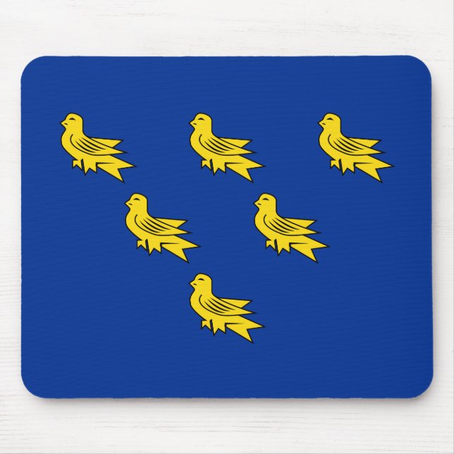 Tapis De Souris Drapeau de la souris Sussex (Devant)