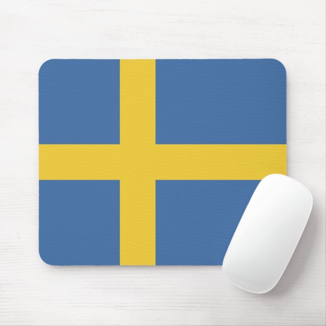 Tapis De Souris drapeau de la Suède (Avec souris)