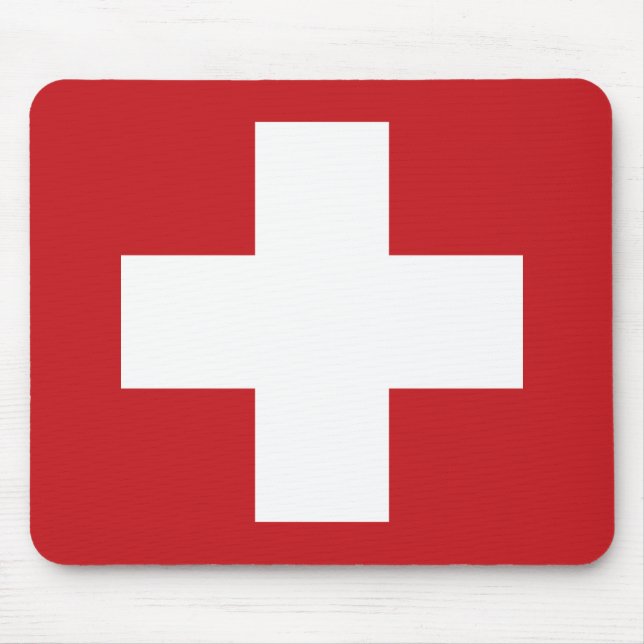 Tapis De Souris Drapeau de la Suisse (Devant)