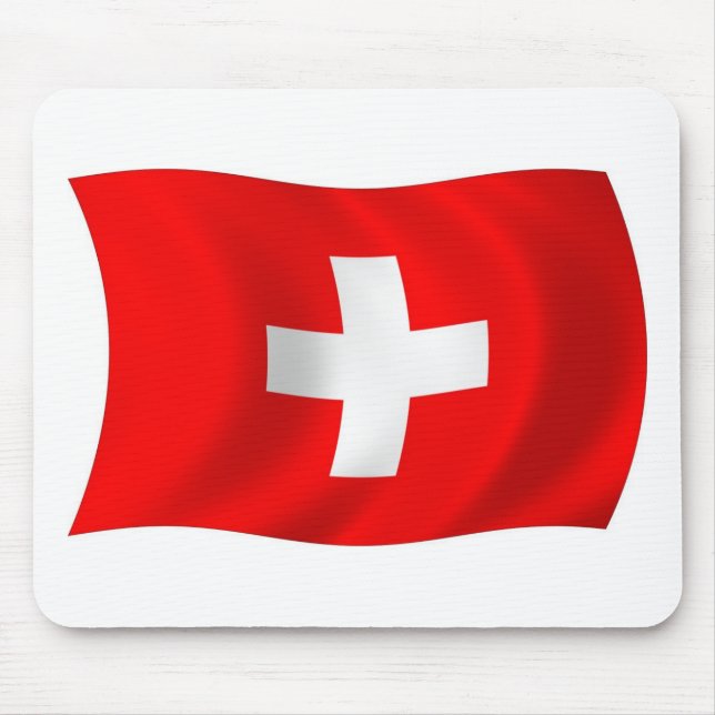 Tapis de souris Drapeau de la Suisse (Devant)