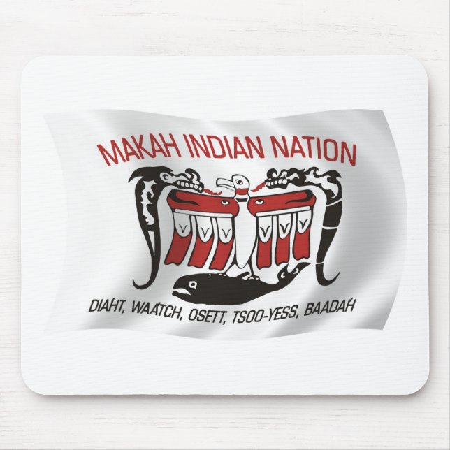 Tapis de souris Drapeau de la tribu Makah (Devant)