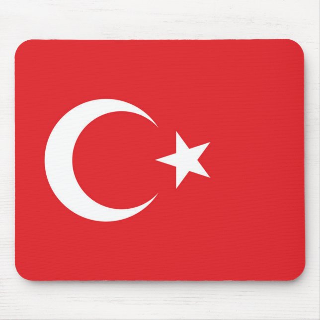 Tapis De Souris Drapeau de la Turquie (Devant)