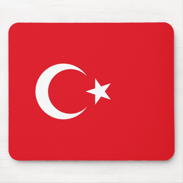 Tapis De Souris Drapeau de la Turquie (Devant)