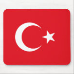 Tapis De Souris Drapeau de la Turquie Mousepad<br><div class="desc">Montrez votre amour pour la Turquie avec ce tapis de souris comportant le drapeau national turc !</div>