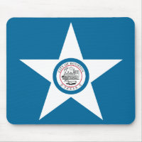 Drapeau de la ville de Houston, Texas Mouse Pad