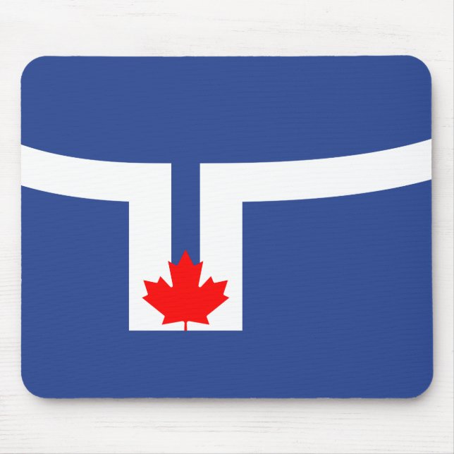 Tapis De Souris Drapeau de la ville de Toronto (Canada) (Devant)