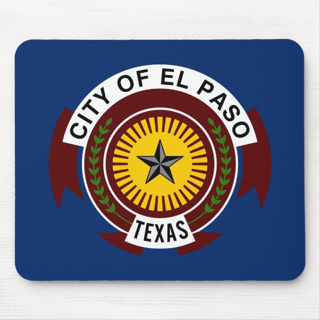 Tapis De Souris Drapeau de la ville d'El Paso, Texas Mouse Pad (Devant)