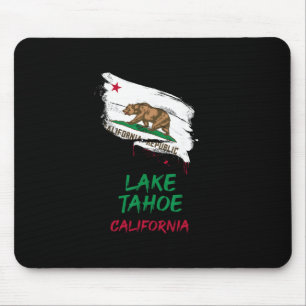 Tapis De Souris Drapeau de lac Tahoe Californie tache de peinture