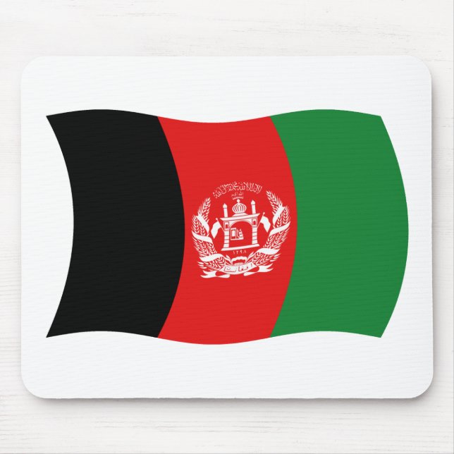 Tapis de souris Drapeau de l'Afghanistan (Devant)