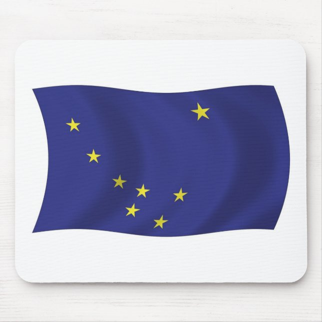 Tapis de souris Drapeau de l'Alaska (Devant)