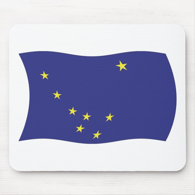 Tapis de souris Drapeau de l'Alaska (Devant)
