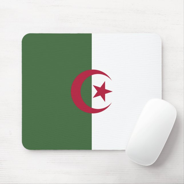 Tapis De Souris Drapeau de l'Algérie (Avec souris)