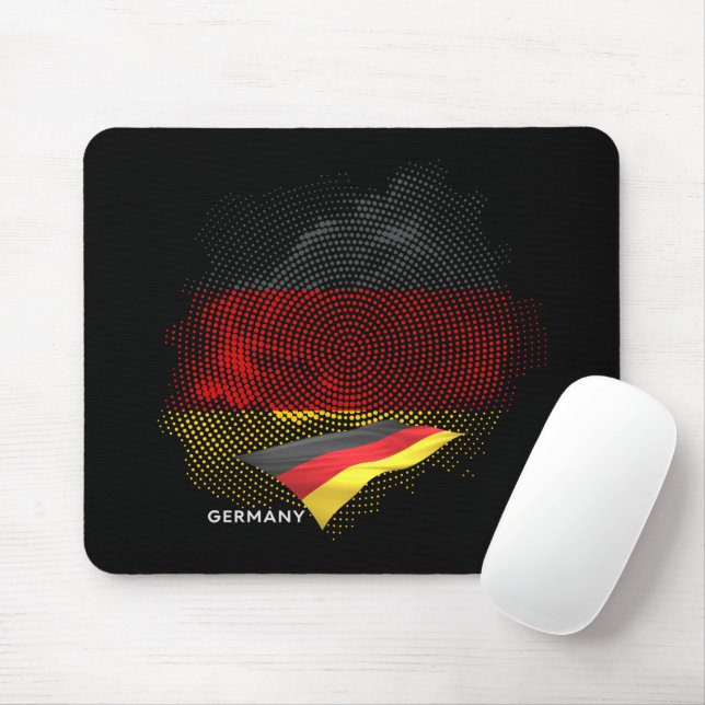 Tapis De Souris Drapeau de l'Allemagne (Avec souris)