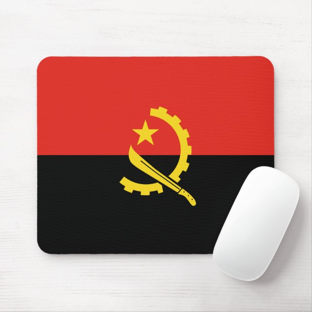 Tapis De Souris drapeau de l'Angola (Avec souris)