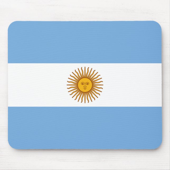 Tapis De Souris Drapeau de l'Argentine (Devant)
