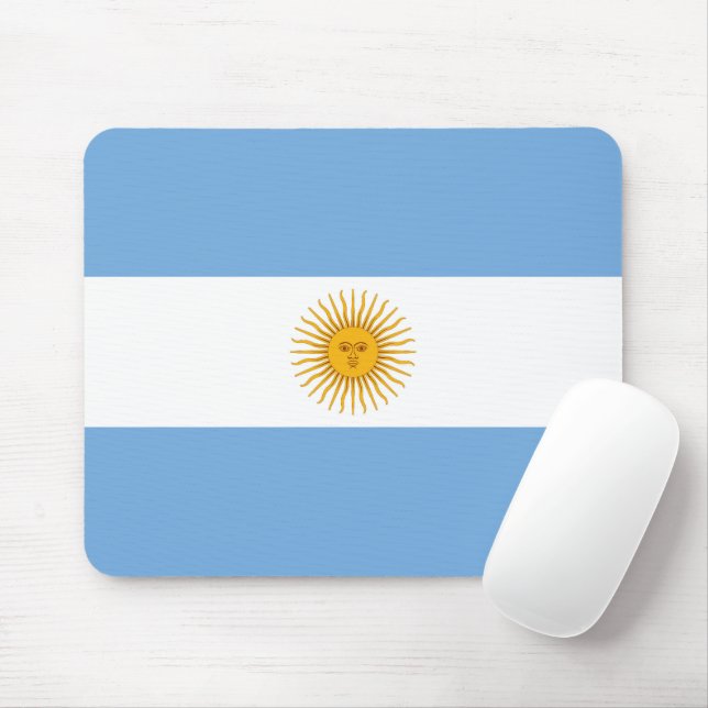 Tapis De Souris Drapeau de l'Argentine (Avec souris)