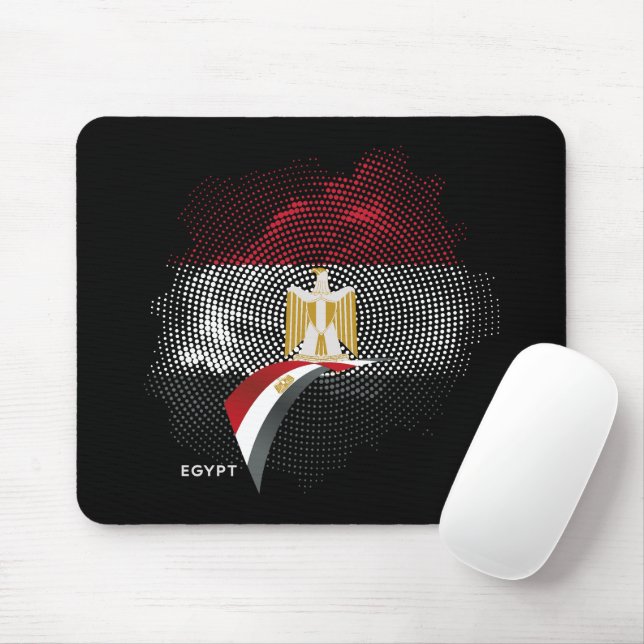 Tapis De Souris Drapeau de l'Égypte (Avec souris)