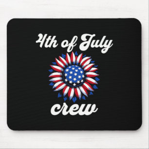 Tapis De Souris Drapeau de l'équipage de juillet Usa