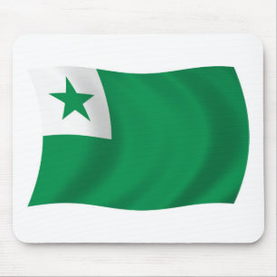 Tapis de souris Drapeau de l'Espéranto