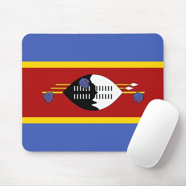 Tapis De Souris Drapeau de l'Eswatini (Avec souris)