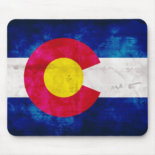 Tapis De Souris Drapeau de l'État du Colorado (Devant)