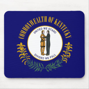 Tapis De Souris Drapeau de l'État du Commonwealth du Kentucky Blue