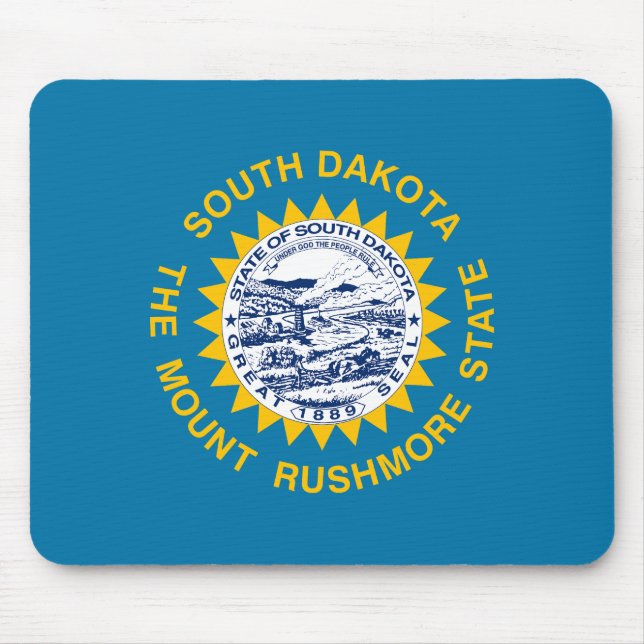 Tapis De Souris Drapeau de l'État du Dakota du Sud (Devant)
